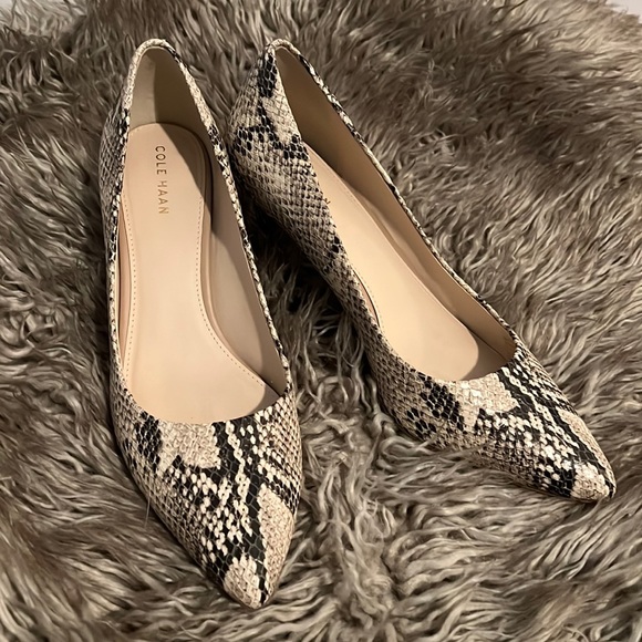 Cole Haan Shoes - Cole Haan Snake Skin Heels - Size 8B